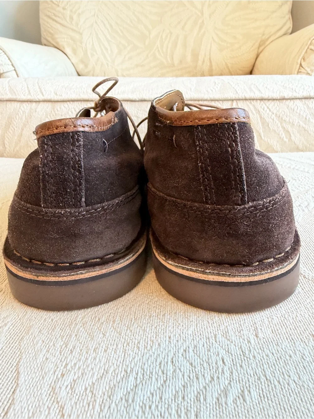 Kenneth Cole Reaction Men's Dark Brown Suede Desert Boots - Casual Lace-Up